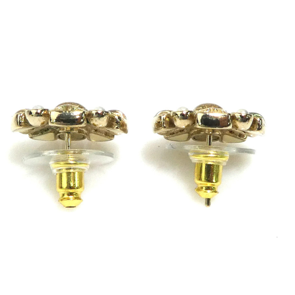 CHANEL Gold Pearl Earrings - Picture 4 of 10